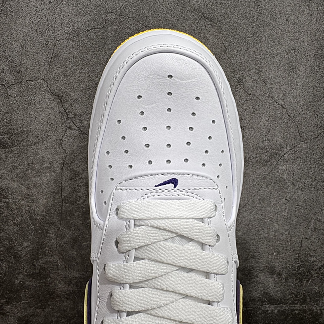 图片[5]-【Top纯原】Kobe x Air Force 1 Low 白黄紫n原楦头原纸板 打造纯正空军版型n#专注外贸渠道 全掌内置蜂窝气垫 #原盒配件 原厂中底钢印、拉帮完美 官方同步上架n 货号：FZ1151-100 尺码：40-48 编码：TO370390-鞋库