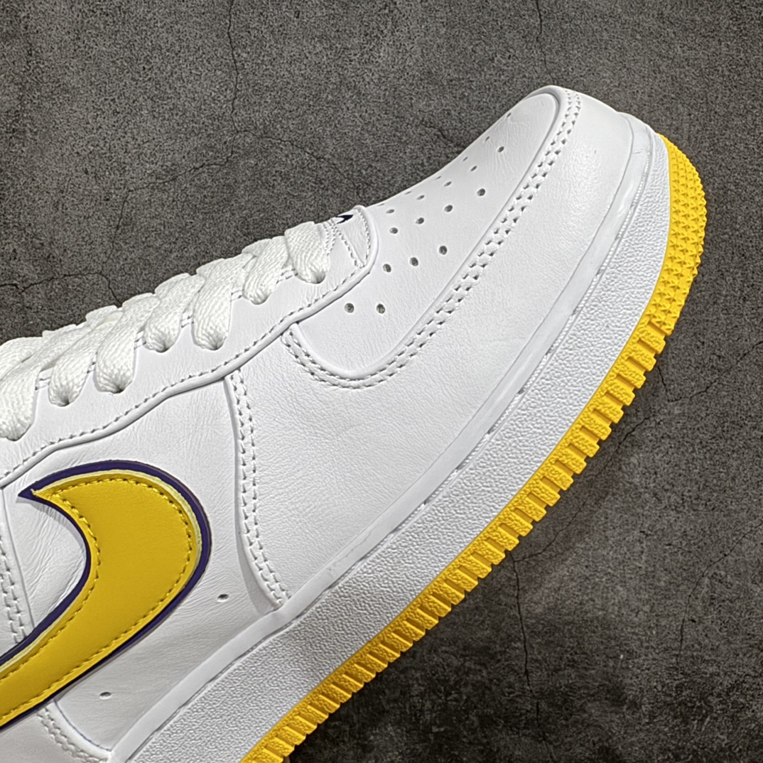 图片[6]-【Top纯原】Kobe x Air Force 1 Low 白黄紫n原楦头原纸板 打造纯正空军版型n#专注外贸渠道 全掌内置蜂窝气垫 #原盒配件 原厂中底钢印、拉帮完美 官方同步上架n 货号：FZ1151-100 尺码：40-48 编码：TO370390-鞋库