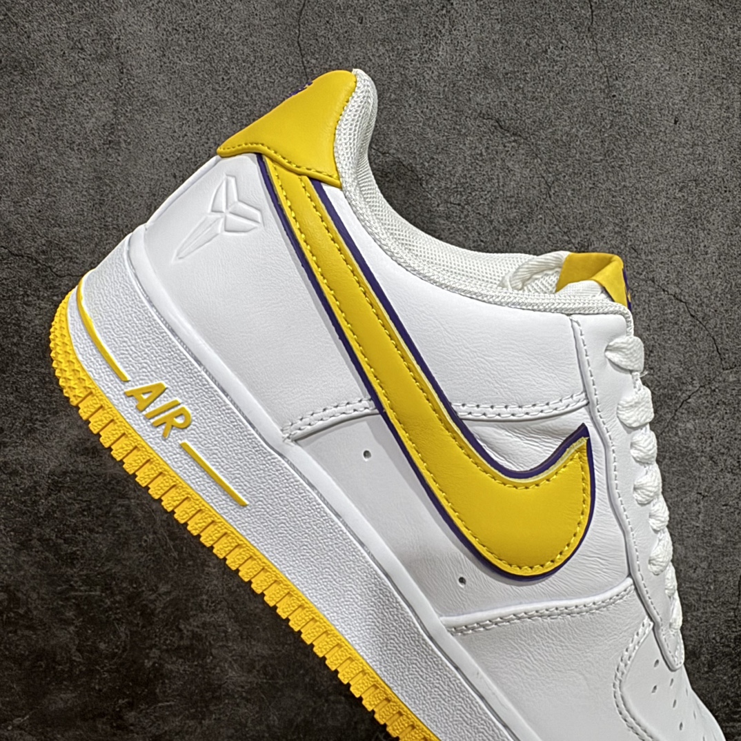 图片[7]-【Top纯原】Kobe x Air Force 1 Low 白黄紫n原楦头原纸板 打造纯正空军版型n#专注外贸渠道 全掌内置蜂窝气垫 #原盒配件 原厂中底钢印、拉帮完美 官方同步上架n 货号：FZ1151-100 尺码：40-48 编码：TO370390-鞋库