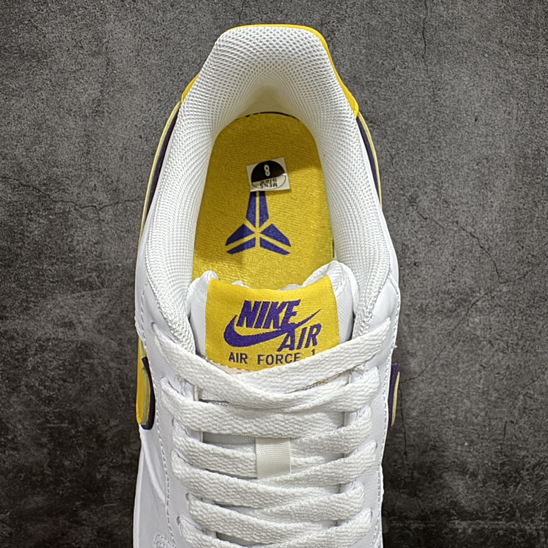 图片[8]-【Top纯原】Kobe x Air Force 1 Low 白黄紫n原楦头原纸板 打造纯正空军版型n#专注外贸渠道 全掌内置蜂窝气垫 #原盒配件 原厂中底钢印、拉帮完美 官方同步上架n 货号：FZ1151-100 尺码：40-48 编码：TO370390-鞋库