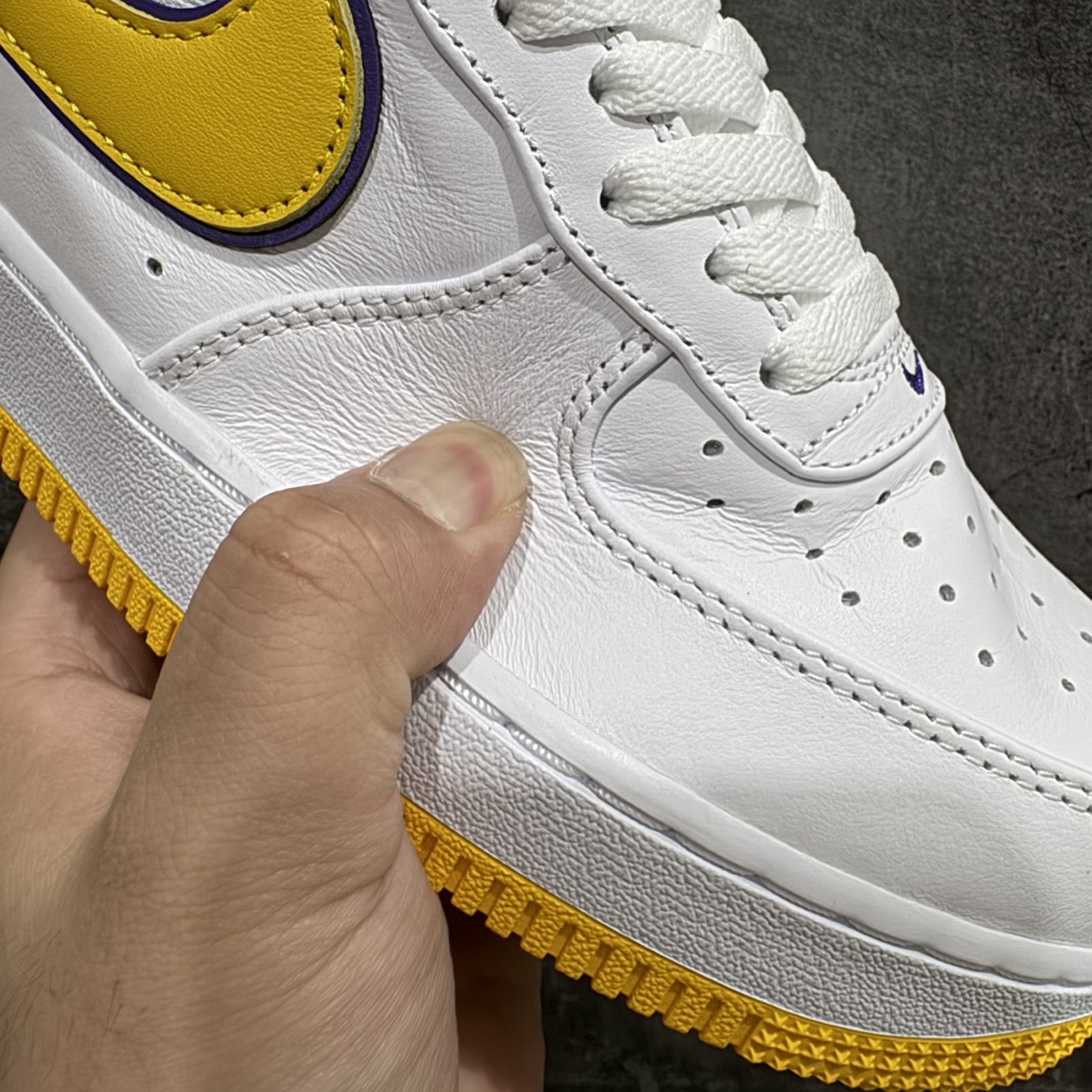 图片[4]-【Top纯原】Kobe x Air Force 1 Low 白黄紫n原楦头原纸板 打造纯正空军版型n#专注外贸渠道 全掌内置蜂窝气垫 #原盒配件 原厂中底钢印、拉帮完美 官方同步上架n 货号：FZ1151-100 尺码：40-48 编码：TO370390-鞋库