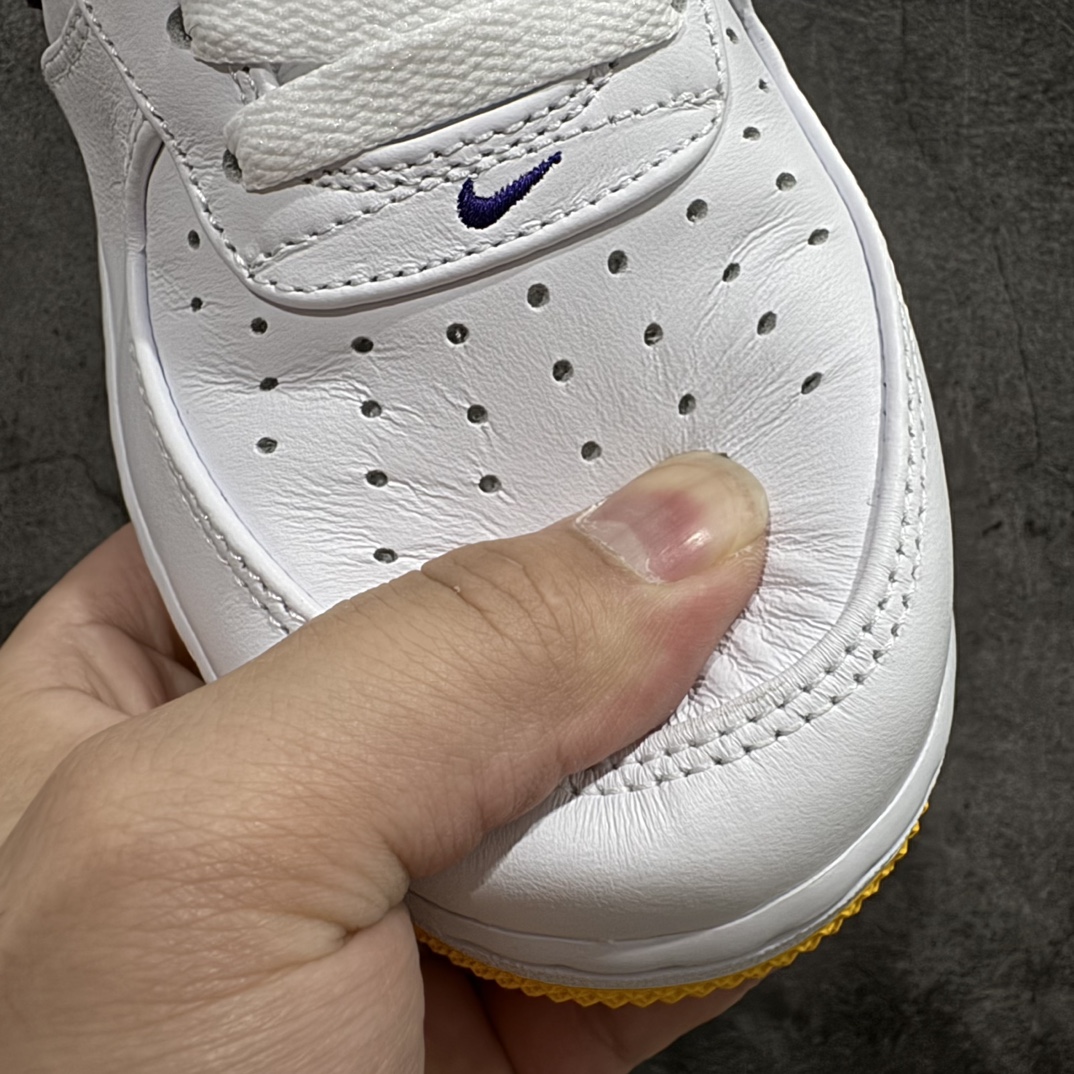 图片[5]-【Top纯原】Kobe x Air Force 1 Low 白黄紫n原楦头原纸板 打造纯正空军版型n#专注外贸渠道 全掌内置蜂窝气垫 #原盒配件 原厂中底钢印、拉帮完美 官方同步上架n 货号：FZ1151-100 尺码：40-48 编码：TO370390-鞋库