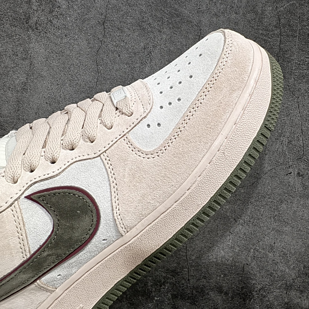 图片[6]-【公司级】Nike Air Force 1 Low ’07  米绿红 麂皮空军一号低帮休闲板鞋 原厂麂皮 原楦原纸板 纯正版型 正品NFC感应芯片 高清洁度 内置全掌气垫 货号：LF8989-111 Size：36 36.5 37.5 38 38.5 39 40 40.5 41 42 42.5 43 44 44.5 45 编码：LF290300-鞋库