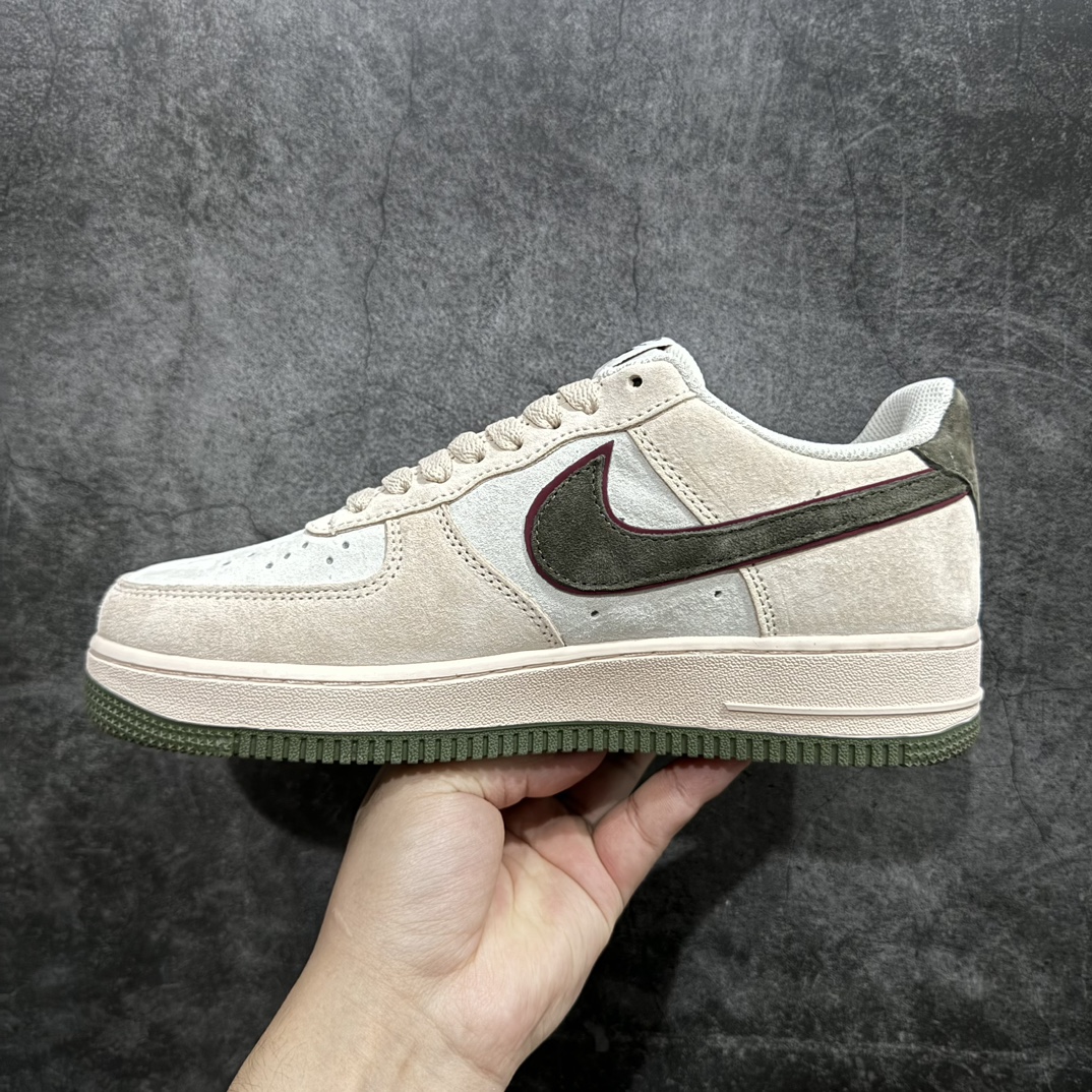 图片[2]-【公司级】Nike Air Force 1 Low ’07  米绿红 麂皮空军一号低帮休闲板鞋 原厂麂皮 原楦原纸板 纯正版型 正品NFC感应芯片 高清洁度 内置全掌气垫 货号：LF8989-111 Size：36 36.5 37.5 38 38.5 39 40 40.5 41 42 42.5 43 44 44.5 45 编码：LF290300-鞋库