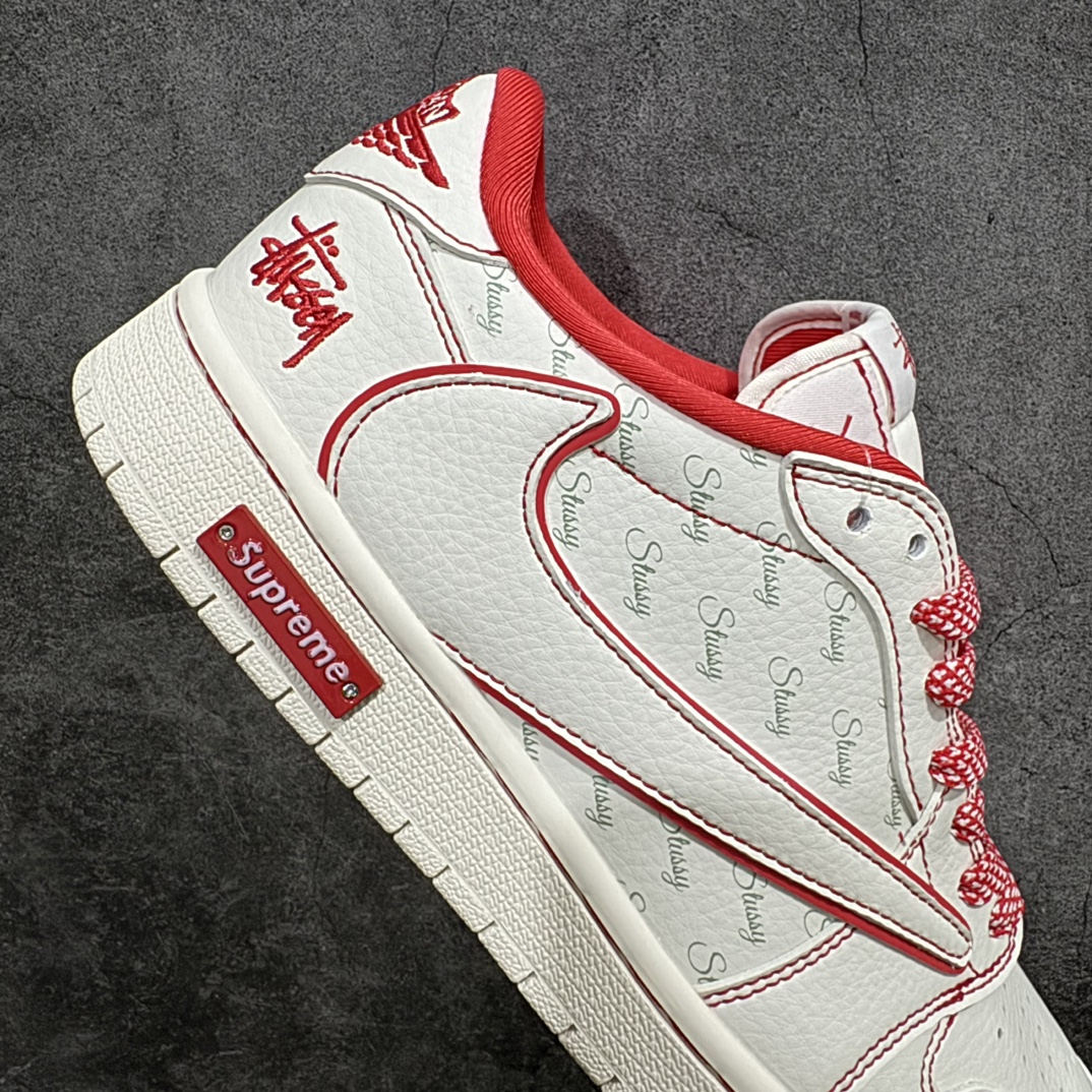 图片[7]-【定制版】Travis Scott x Nike Air Jordan 1 Low x Supreme x StussynAir Jordan 1 Low 反转兔八哥满天星倒钩 纯原版本n全鞋采用原装头层皮，用料扎实 精雕细琢n鞋型极致还原 飞翼3D打印改良 深度立体四线中底拉帮皮料选材 钢印 背胶一应俱全 全新批次 原装原模大底全鞋原厂定制皮料，手感细腻正确折边工艺 完美细节诠释 官方货号：SJ2068 116 Size：36 36.5 37.5 38 38.5 39 40 40.5 41 42 42.5 43 44 44.5 45 编码：HXS320340-鞋库