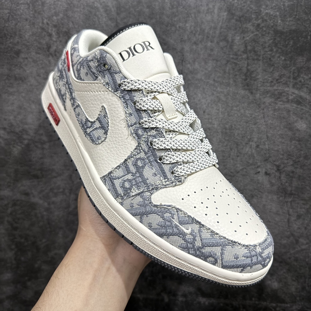 图片[3]-【定制版】Air Jordan 1 Retro Low x Dior 白浅灰n官方同步新色 原装级产物n拒绝公底 立体鞋型 细节完美 高清洁度购置公司同步原材料 原汁原味 忠于原版 货号：SJ9950 037n码数：36 36.5 37.5 38 38.5 39 40 40.5 41 42 42.5 43 44 44.5 45 编码：HXS320340-鞋库