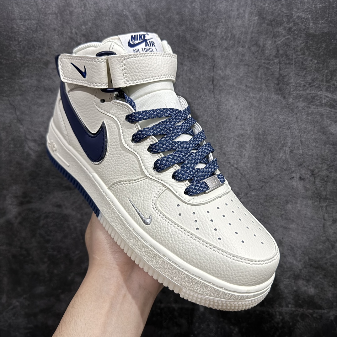 图片[3]-【公司级】Nike Air Force 1 Mid 07 米蓝小钩满天星n原楦头原纸板 打造纯正中帮空军版型 专注外贸渠道 全掌内置蜂窝气垫原盒配件 原厂中底钢印、拉帮完美官方货号：XL0236 233 Size：36 36.5 37.5 38 38.5 39 40 40.5 41 42 42.5 43 44 44.5 45 编码：HXS310320-鞋库