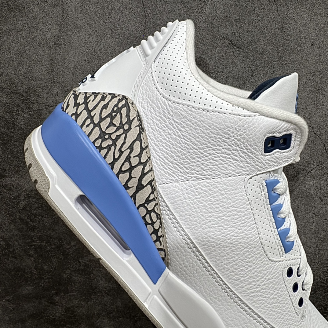 纯原AirJordanAJ3Retro北卡蓝大学蓝CT8532-104有史以来市场最高版实拍所见即所得所