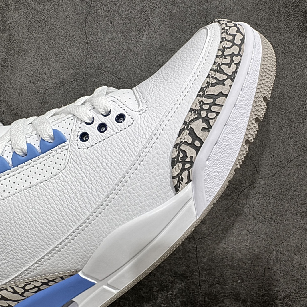 纯原AirJordanAJ3Retro北卡蓝大学蓝CT8532-104有史以来市场最高版实拍所见即所得所