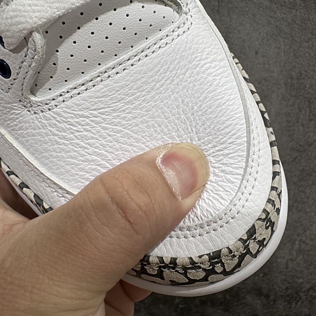 图片[6]-【DG2.0纯原】Air Jordan AJ3 Retro 北卡蓝大学蓝 CT8532-104n有史以来 市场最高版n实拍所见即所得 所有细节均可秒杀市场纯原版n原厂细纹磨砂爆裂纹路 同步原版n原楦原纸板开发 确保原汁原味原厂皮料质感色泽绝无偏差完美中底拉帮 原厂中底钢印 原档案大底 如假白送 大底纹路气垫通透度PU的回弹性均百分百还原原厂电绣鞋舌飞人刺绣针数立体讲究精细欢迎对比正品原鞋SIZE：40 40.5 41 42 42.5 43 44 44.5 45 46 47.5 编码：LJQ480500-鞋库