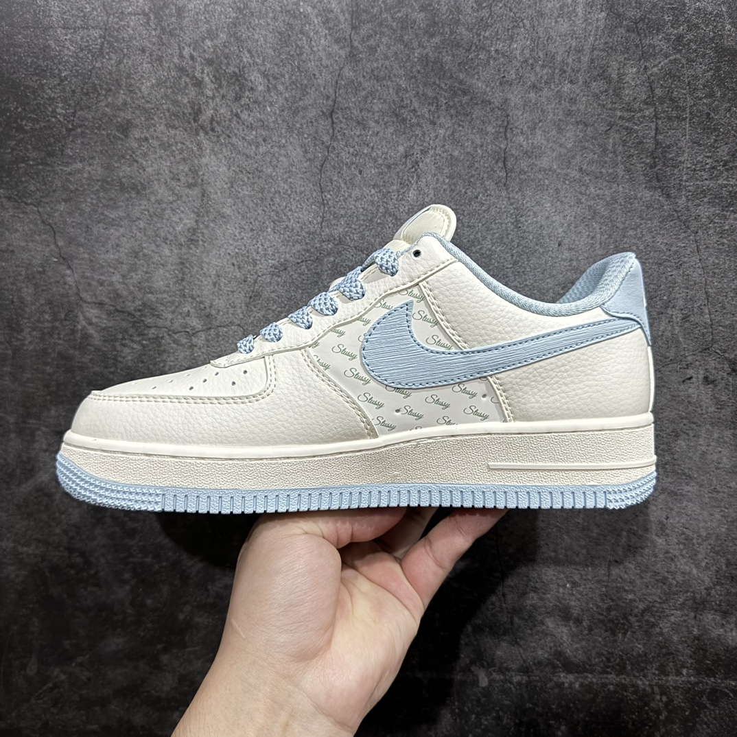 图片[2]-【公司级】海外限量发售！公司级NIke Air Force 1 \’07 Low “斯图西联名——米白优雅蓝”空军一号 低帮 运动鞋 休闲鞋 折边针车 工艺难度大 原楦头原纸板 原装鞋盒 定制五金配件 内置全掌气垫 原厂鞋底货号：XZ3328-002 Size：36 36.5 37.5 38 38.5 39 40 40.5 41 42 42.5 43 44 44.5 45 编码：LF310320-鞋库