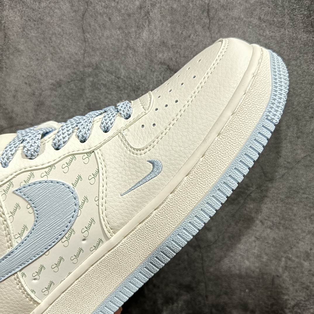 图片[6]-【公司级】海外限量发售！公司级NIke Air Force 1 \’07 Low “斯图西联名——米白优雅蓝”空军一号 低帮 运动鞋 休闲鞋 折边针车 工艺难度大 原楦头原纸板 原装鞋盒 定制五金配件 内置全掌气垫 原厂鞋底货号：XZ3328-002 Size：36 36.5 37.5 38 38.5 39 40 40.5 41 42 42.5 43 44 44.5 45 编码：LF310320-鞋库