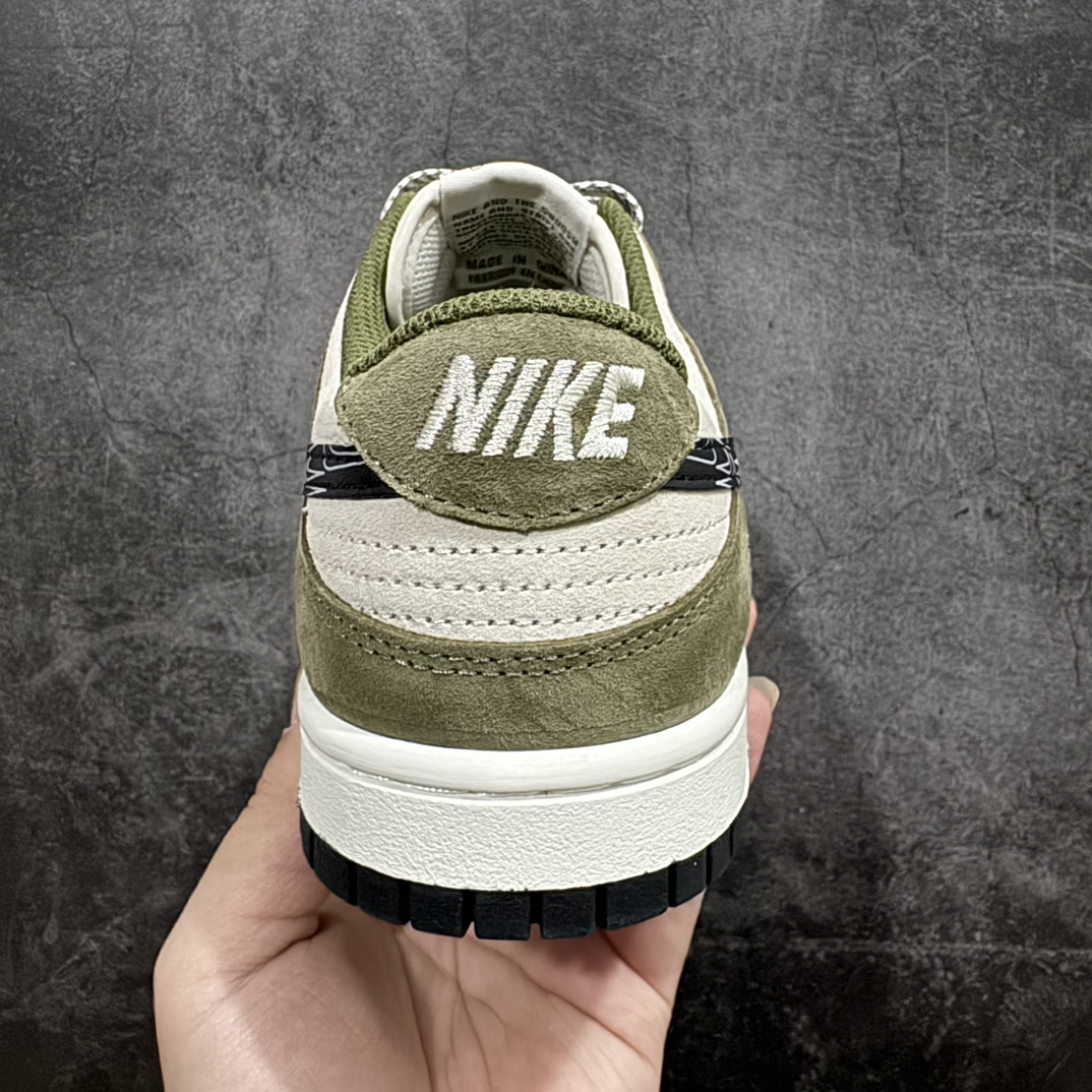 图片[4]-【定制版】Undefeated x Nike Dunk Low 幻影军绿黑勾n此款以简约大方的造型设计，给人以随性休闲的时尚格调，穿着舒适轻便，运动灵活自如，满足日常个性穿搭。 货号：DJ2024-037 Size：36 36.5 37.5 38 38.5 39 40 40.5 41 42 42.5 43 44 44.5 45 编码：HXS320340-鞋库