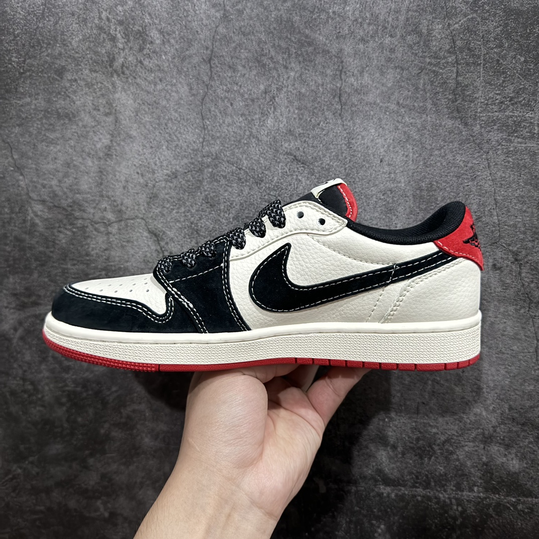 图片[2]-【定制版】Travis Scott x Nike Air Jordan 1 Low x GUCCIAir Jordan 1 Low 反转白黑红倒钩 纯原版本n全鞋采用原装头层皮，用料扎实 精雕细琢n鞋型极致还原 飞翼3D打印改良 深度立体四线中底拉帮皮料选材 钢印 背胶一应俱全 全新批次 原装原模大底全鞋原厂定制皮料，手感细腻正确折边工艺 完美细节诠释 官方货号：XY2688 123 Size：36 36.5 37.5 38 38.5 39 40 40.5 41 42 42.5 43 44 44.5 45 编码：HXS320340-鞋库