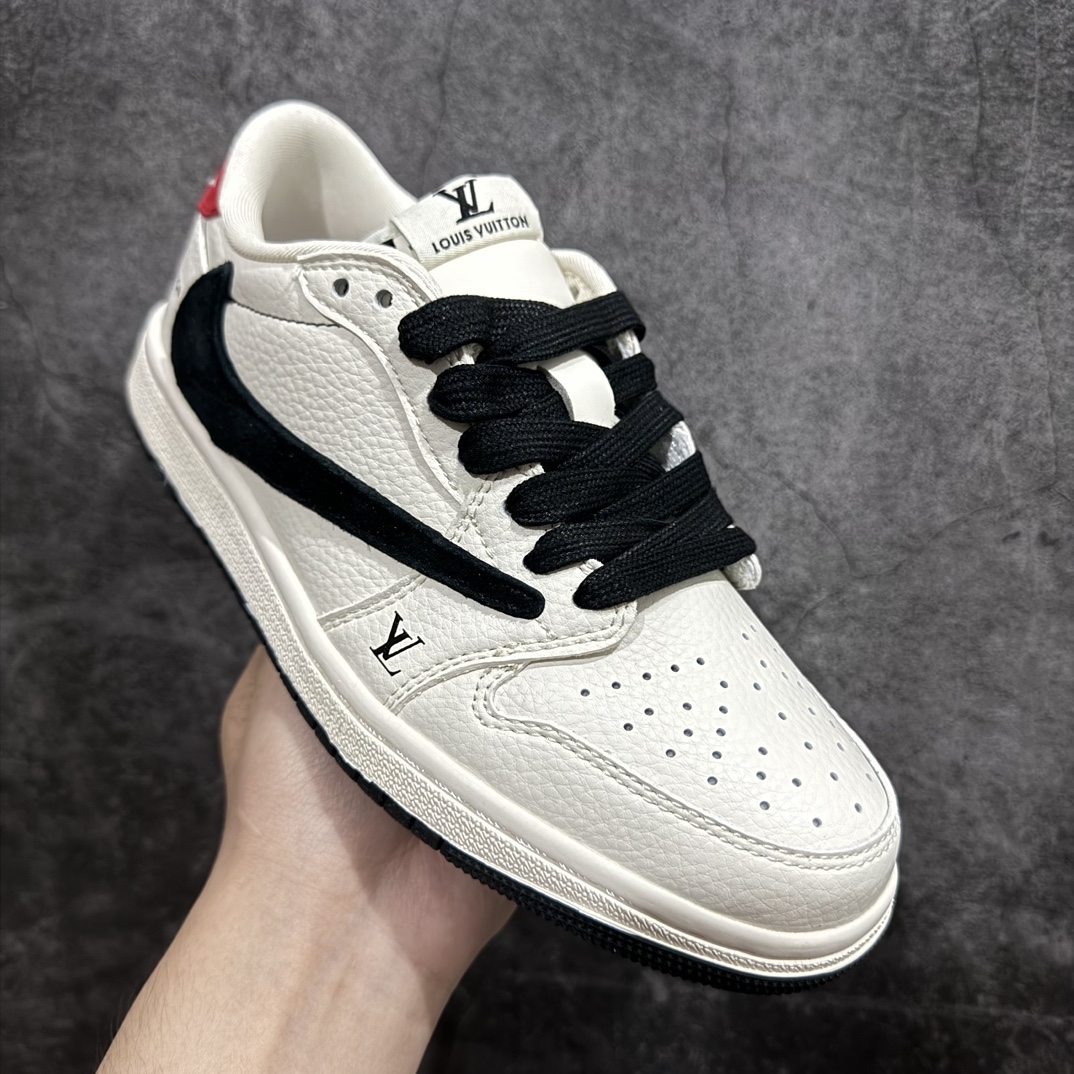 图片[3]-【定制版】TS x Air Jordan AJ1 Low 倒钩低帮联名定制配色 LX1988-700 原厂内置气垫魔块 A模大底 头层小牛皮 鞋舌AJ原厂专用牛津布+AJ专用反口珍珠布+原厂无杂质高弹内里海棉+特殊封边弹力鞋带 SIZE：36 36.5 37.5 38 38.5 39 40 40.5 41 42 42.5 43 44 44.5 45  编码：HXS320340-鞋库