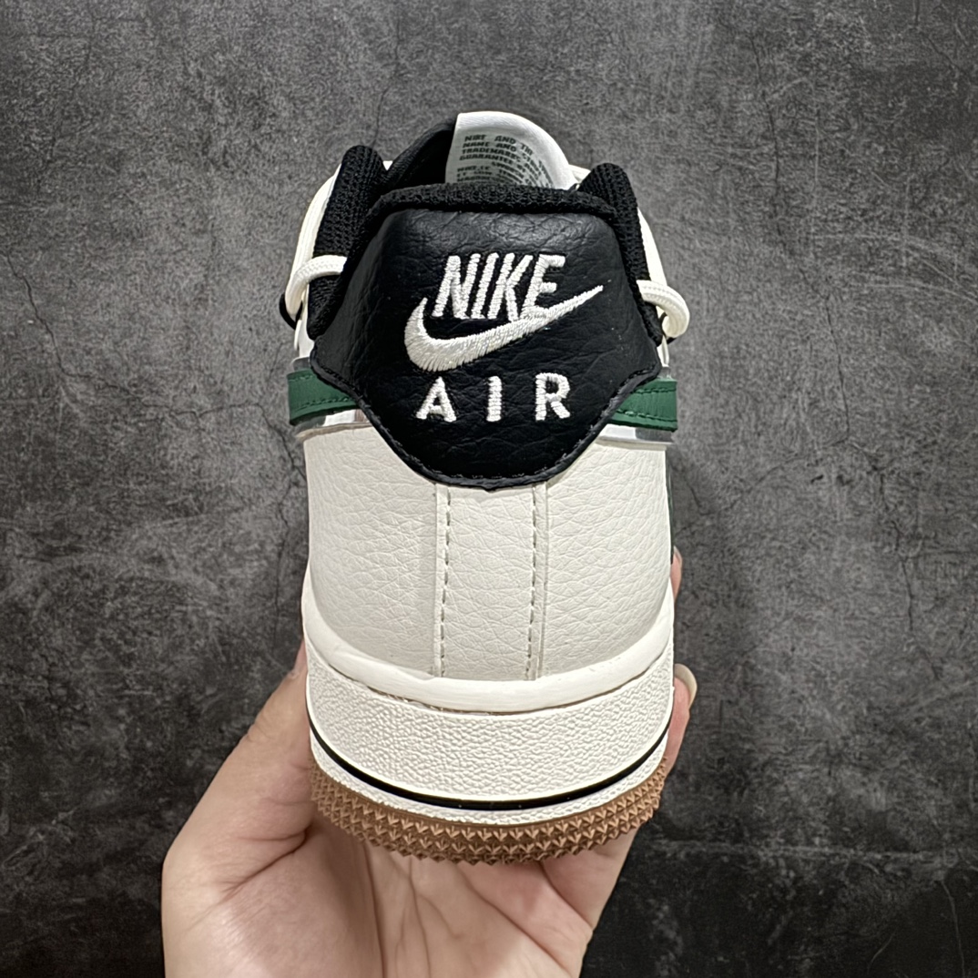 海外限量发售Nike Air Force 1 '07 Low “Bape联名——米绿生胶抽绳”空军一号低帮运动鞋 SJ1198-100