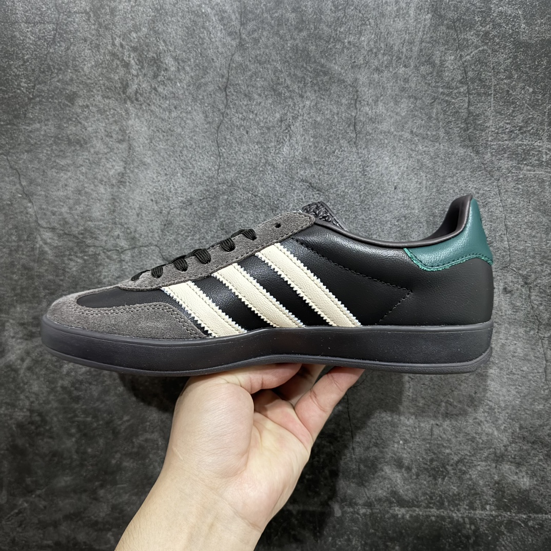 纯原版AdidasOriginalsGazelleIndoor防滑低帮T头德训鞋GZ复古系列棕色IH03