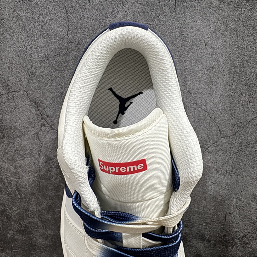 定制版 Supreme x Air Jordan 1 Low 深蓝双拼底   SJ9950-020