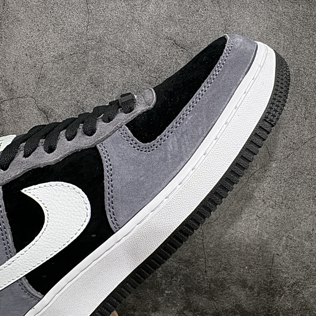 图片[6]-【公司级】Nike Air Force 1 Low 07 黑灰翻毛n原楦头原纸板 打造纯正低帮空军版型 专注外贸渠道 全掌内置蜂窝气垫原盒配件 原厂中底钢印、拉帮完美官方货号：NT9966 336 Size：36 36.5 37.5 38 38.5 39 40 40.5 41 42 42.5 43 44 44.5 45 编码：HXS310320-鞋库