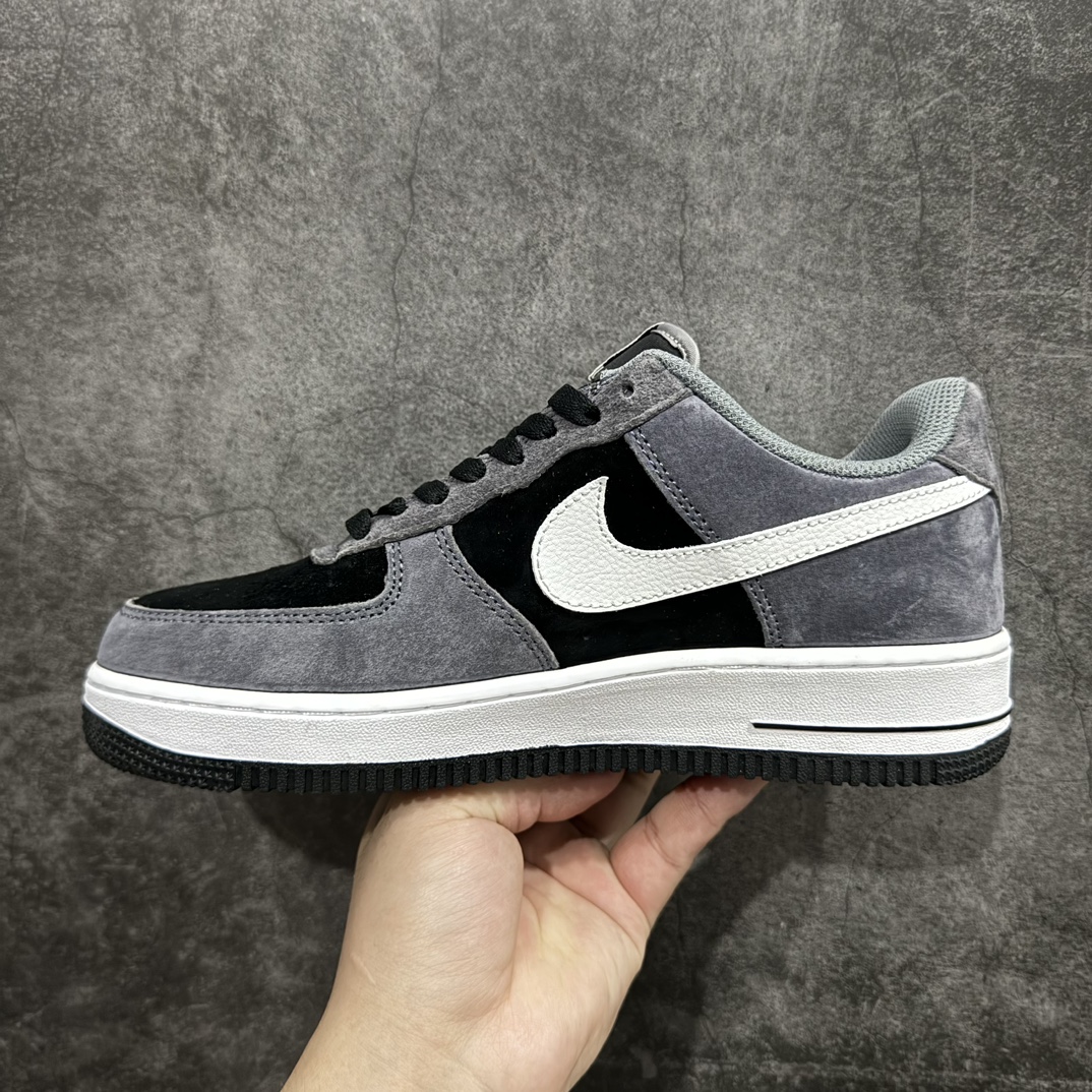 图片[2]-【公司级】Nike Air Force 1 Low 07 黑灰翻毛n原楦头原纸板 打造纯正低帮空军版型 专注外贸渠道 全掌内置蜂窝气垫原盒配件 原厂中底钢印、拉帮完美官方货号：NT9966 336 Size：36 36.5 37.5 38 38.5 39 40 40.5 41 42 42.5 43 44 44.5 45 编码：HXS310320-鞋库