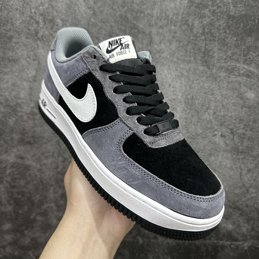 图片[3]-【公司级】Nike Air Force 1 Low 07 黑灰翻毛n原楦头原纸板 打造纯正低帮空军版型 专注外贸渠道 全掌内置蜂窝气垫原盒配件 原厂中底钢印、拉帮完美官方货号：NT9966 336 Size：36 36.5 37.5 38 38.5 39 40 40.5 41 42 42.5 43 44 44.5 45 编码：HXS310320-鞋库