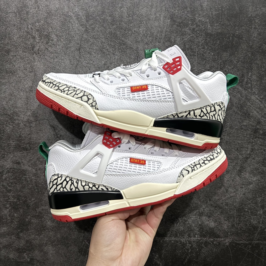 顶级塑料膜版本 Jordan Spizike Low 纯原低帮篮球鞋  315371-125