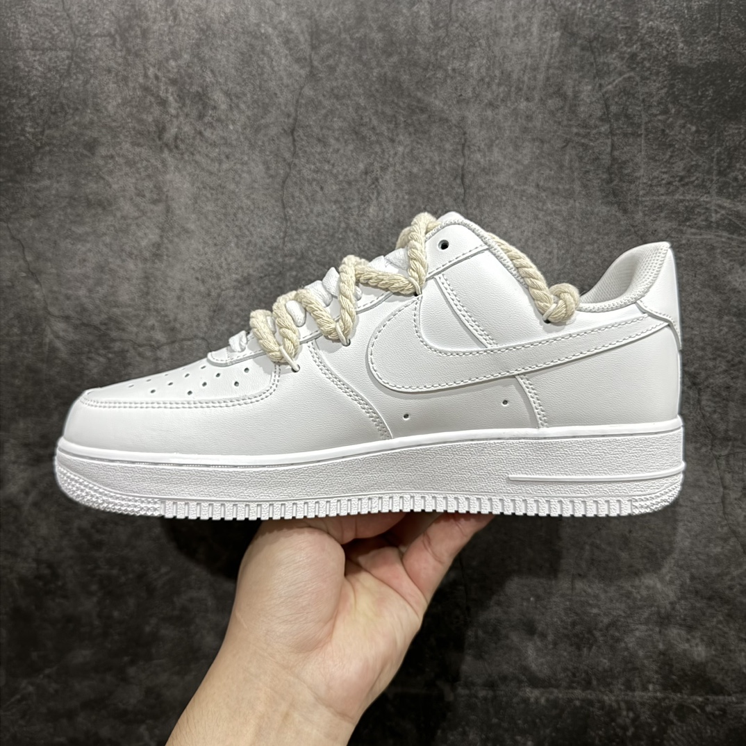 图片[2]-【公司级】Nk Air Force 1\’07 Low 白色解构 空军一号低帮休闲板鞋 CW2288-046rn#设计灵感来源于极简主义。此款在原鞋的基础上进行轻定制，配色保留原鞋的白色。解构双鞋带搭配，给鞋子增加了细节。整体简约而不简单，时尚、复古有个性，日常好穿搭。r 尺码：36 36.5 37.5 38 38.5 39 40 40.5 41 42 42.5 43 44 44.5 45  编码：HXS310320-鞋库