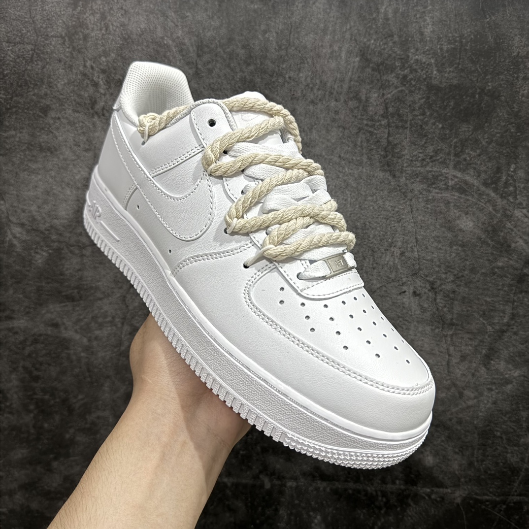 图片[3]-【公司级】Nk Air Force 1\’07 Low 白色解构 空军一号低帮休闲板鞋 CW2288-046rn#设计灵感来源于极简主义。此款在原鞋的基础上进行轻定制，配色保留原鞋的白色。解构双鞋带搭配，给鞋子增加了细节。整体简约而不简单，时尚、复古有个性，日常好穿搭。r 尺码：36 36.5 37.5 38 38.5 39 40 40.5 41 42 42.5 43 44 44.5 45  编码：HXS310320-鞋库