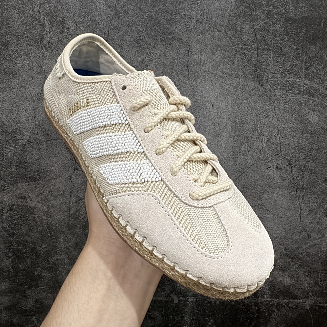 PK纯原 CLOT x Adidas Gazelle”Halo Ivory”羚羊内训系列低帮复古薄底德训风百搭休闲运动板鞋  IH3144