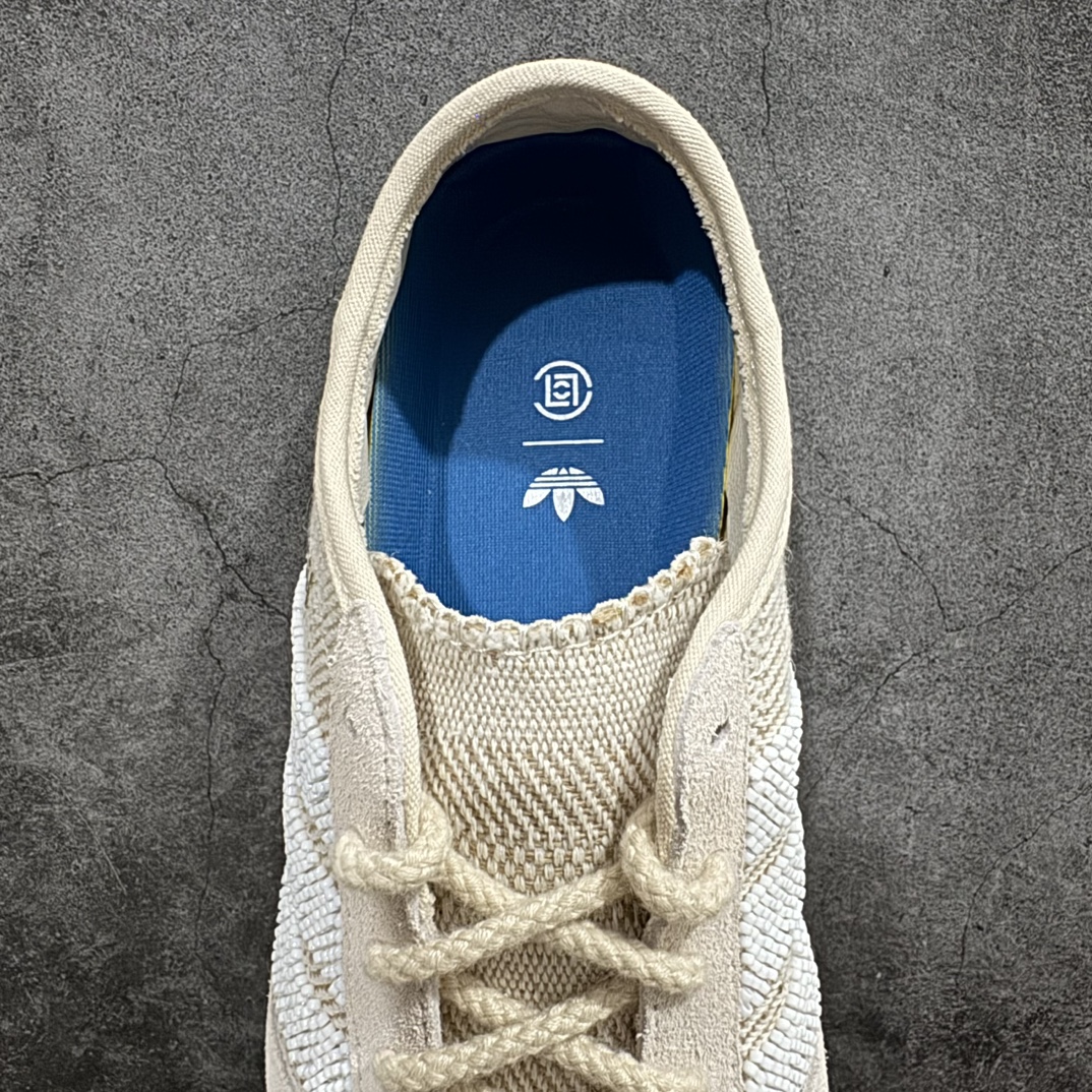 PK纯原 CLOT x Adidas Gazelle”Halo Ivory”羚羊内训系列低帮复古薄底德训风百搭休闲运动板鞋  IH3144