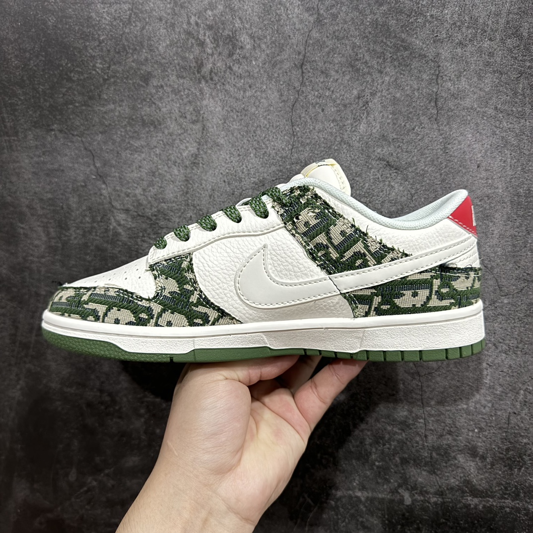 定制版 Nk SB Dunk Low 迪奥联名-磨砂绿 周年高端定制 低帮休闲板鞋 XY1688-005