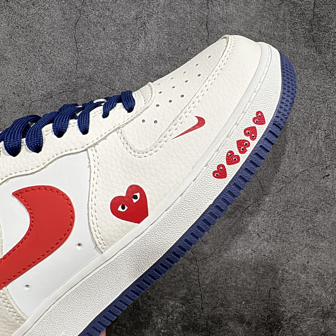 Nike Air Force 1 Low 07 x Comme des Garcons 白蓝红小钩  KK1988-004