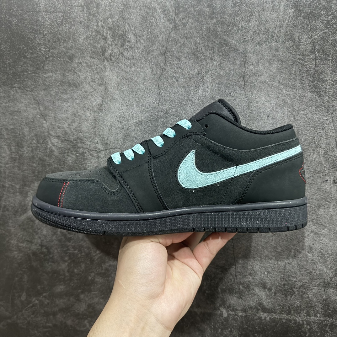 K版 Air Jordan 1 Low SE Craft ”Dark Smoke Grey” AJ1 乔1暗灰蓝勾 低帮文化休闲板鞋 FD8635-001