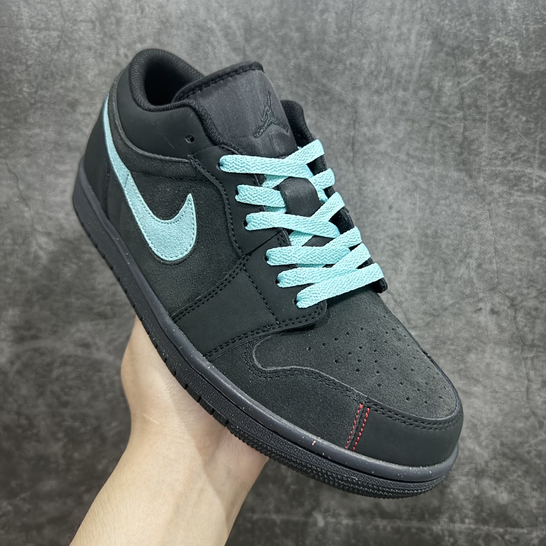 K版 Air Jordan 1 Low SE Craft ”Dark Smoke Grey” AJ1 乔1暗灰蓝勾 低帮文化休闲板鞋 FD8635-001