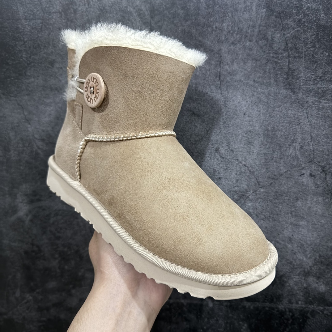 X1纯原礼盒版 UGG 木扣中筒沙色1.5cm底 1016422 小红书爆款