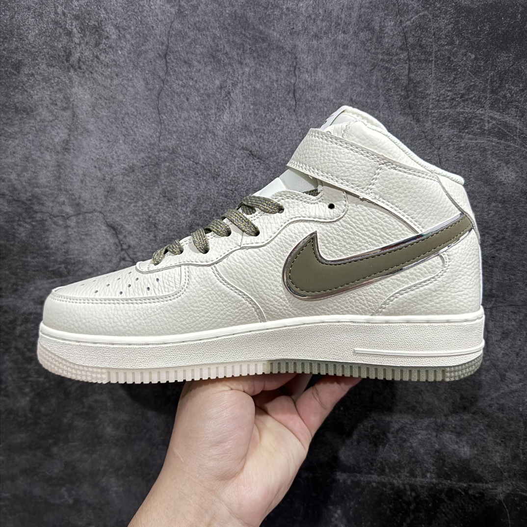 图片[2]-【公司级】官方爆款定制Nike Air Force 1 MID 米军绿双色底 满天星空军一号中帮休闲板鞋 3M反光 水晶大底 定制鞋盒 原楦头原纸板 纯正空军版型 内置全掌气垫 货号：XL0236-231nSIZE：36 36.5 37.5 38 38.5 39 40 40.5 41 42 42.5 43 44 44.5 45 编码：HXS310320-鞋库