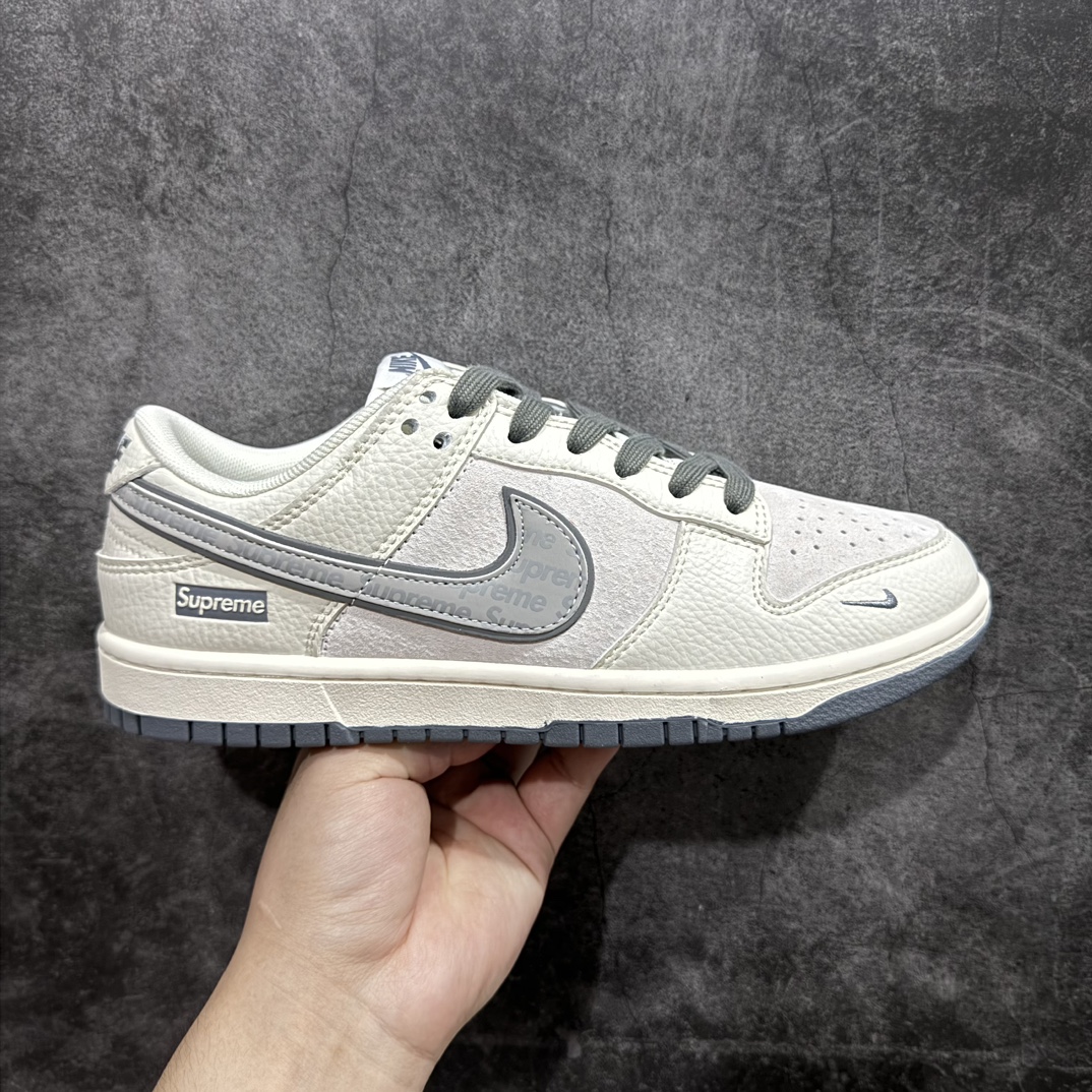 【定制版】Nk SB Dunk Low Supreme联名-米白灰猪八 周年高端定制 低帮休闲板鞋n#定制鞋盒 大厂纯原品质出货 超高清洁度 皮料切割干净无任何毛边 细节完美货号：XX2025-188 尺码：36 36.5 37.5 38 38.5 39 40 40.5 41 42 42.5 43 44 44.5 45 编码：HXS320340-鞋库