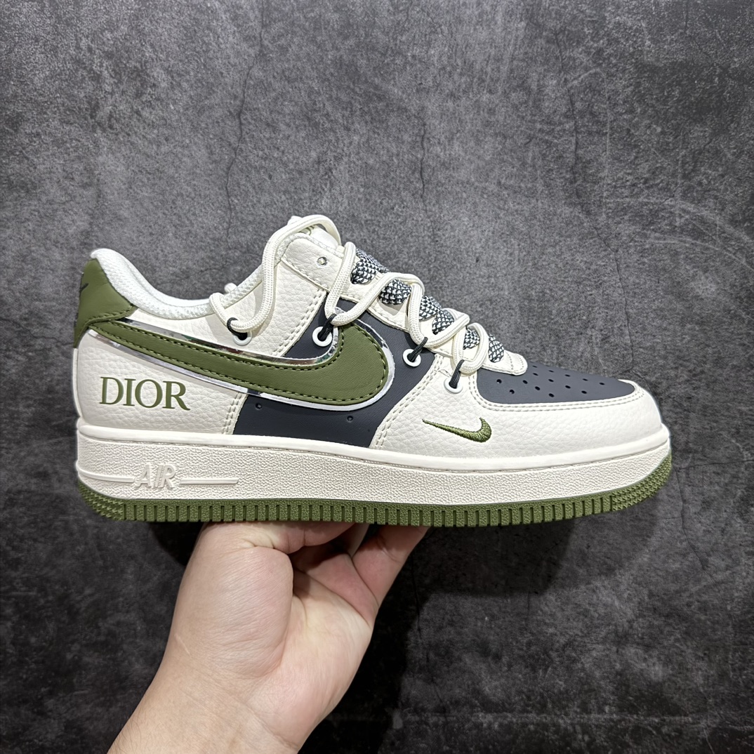 【公司级】海外限量发售NIke Air Force 1 \’07 Low “迪奥联名——白绿抽绳”空军一号 低帮 运动鞋 休闲鞋 折边针车 工艺难度大 原楦头原纸板 原装鞋盒 定制五金配件 内置全掌气垫 原厂鞋底货号：SJ1198-200 Size：36 36.5 37.5 38 38.5 39 40 40.5 41 42 42.5 43 44 44.5 45 编码：LF310320-鞋库