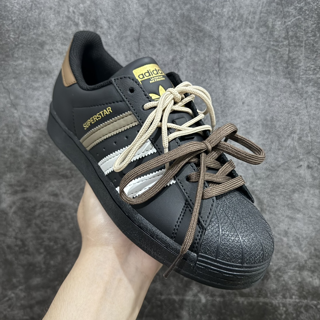 ADIDAS SUPERSTAR 三叶草经典贝壳头系列 新款休闲板鞋潮流男女士运动鞋  EG4959