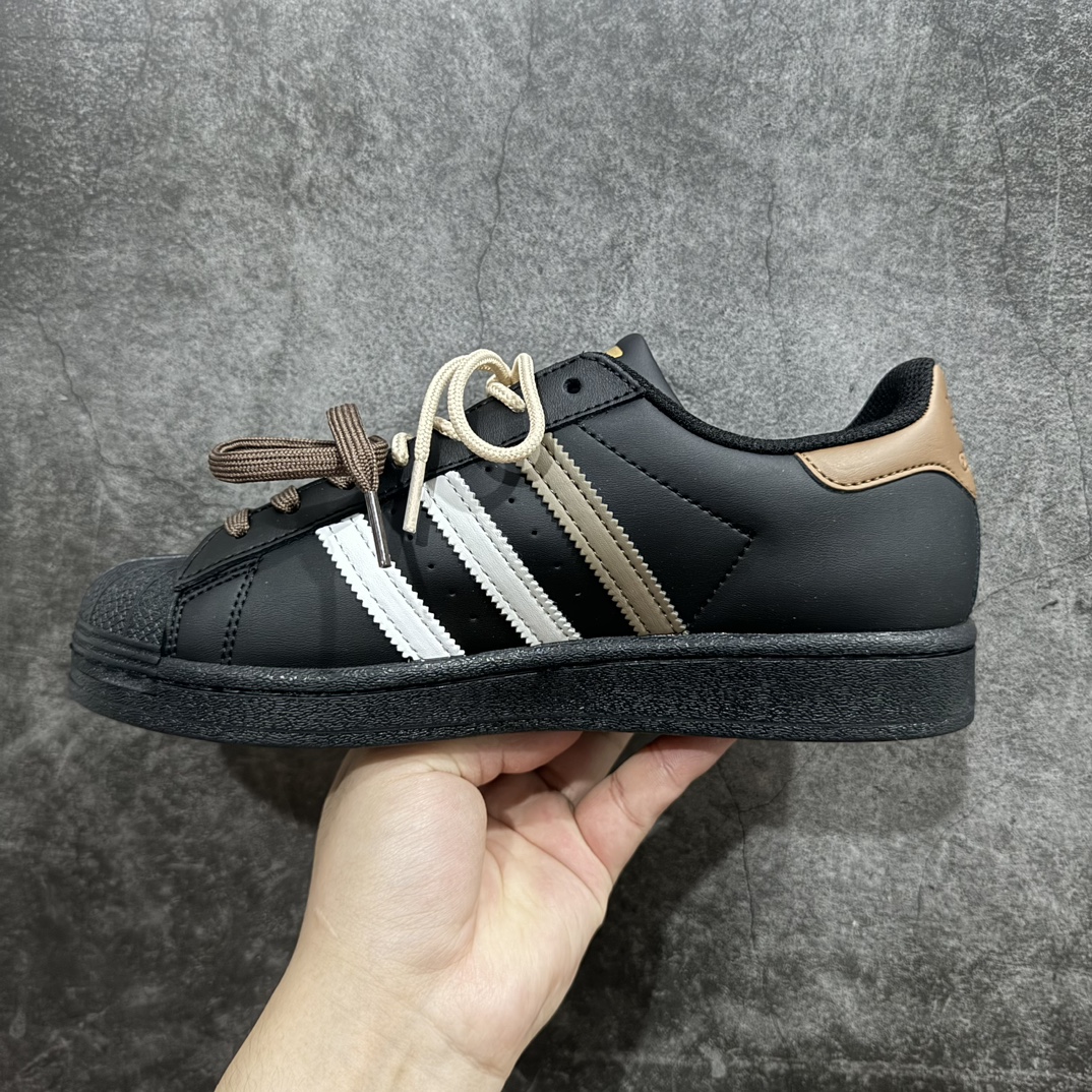 ADIDAS SUPERSTAR 三叶草经典贝壳头系列 新款休闲板鞋潮流男女士运动鞋  EG4959