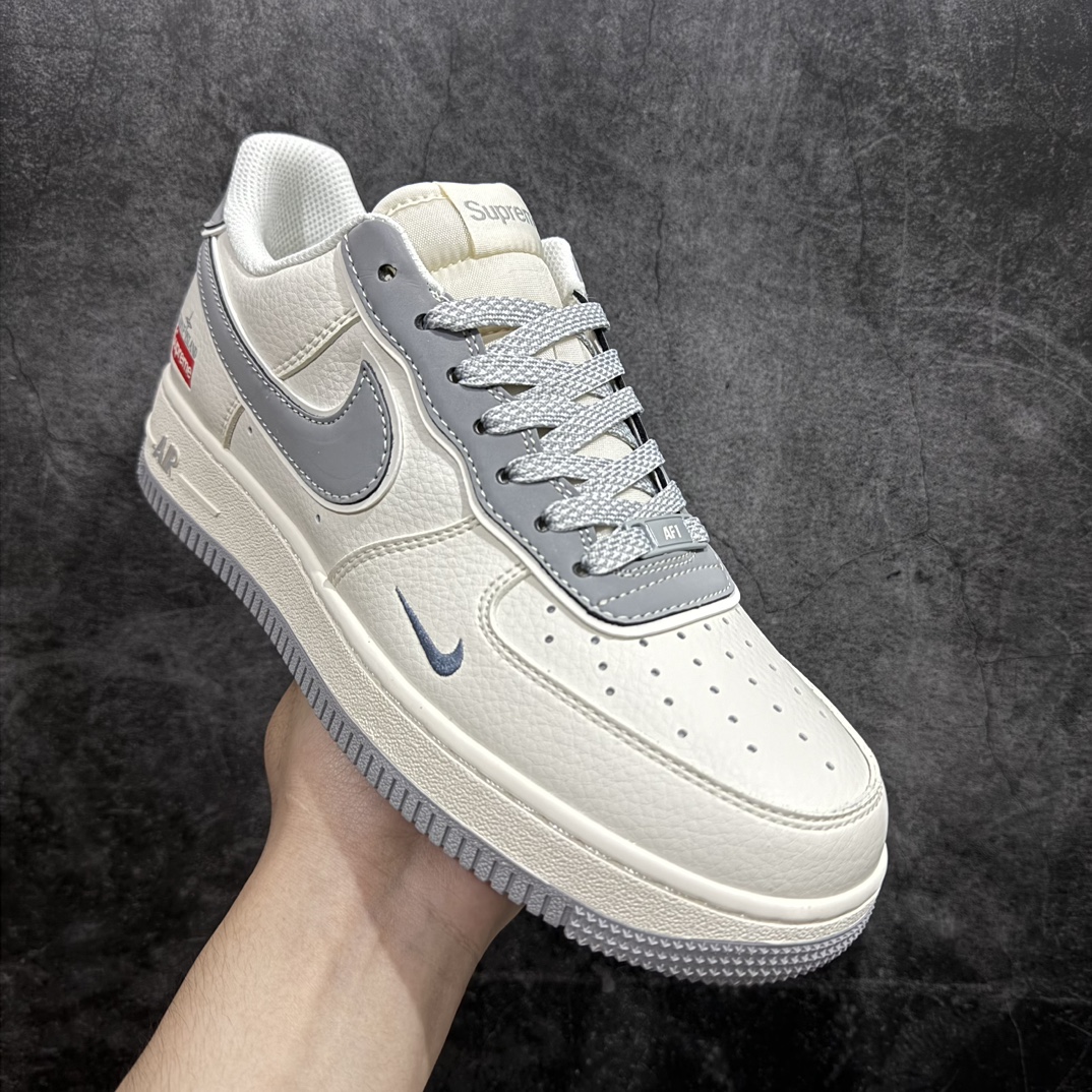 海外限量发售NIke Air Force 1 '07 Low “石头岛Supreme联名——米白星灰”空军一号   BB1616-303