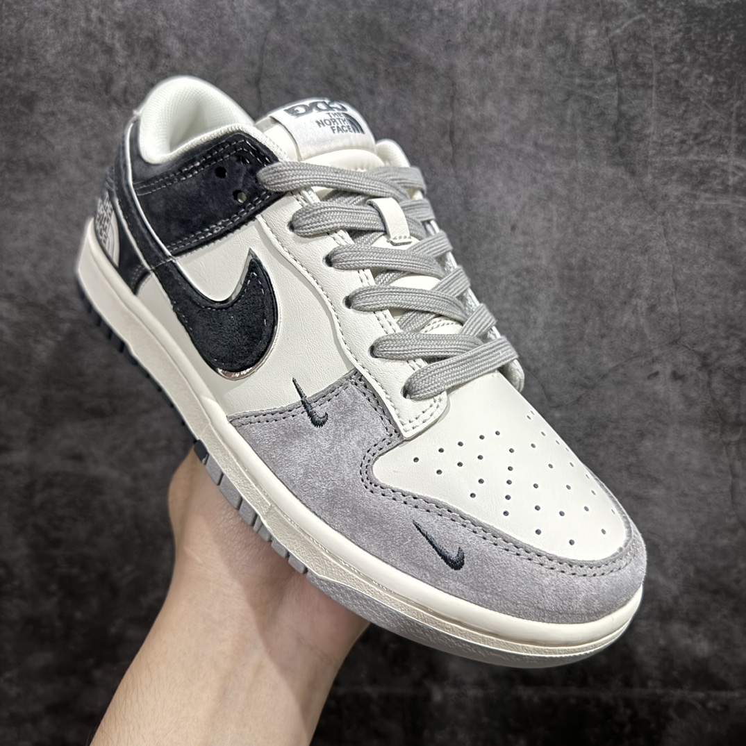 定制版 The North Face x Nike Dunk Low 猪八拼色蓝勾  DQ1098-519