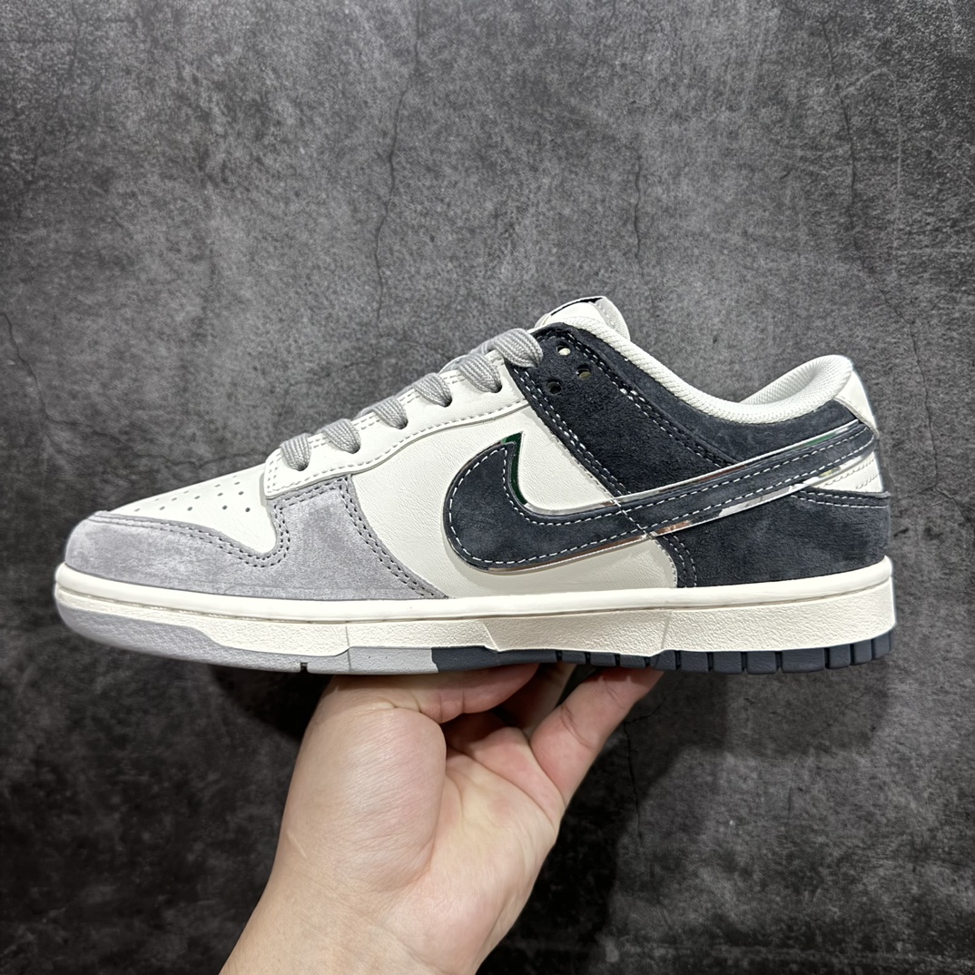 定制版 The North Face x Nike Dunk Low 猪八拼色蓝勾  DQ1098-519