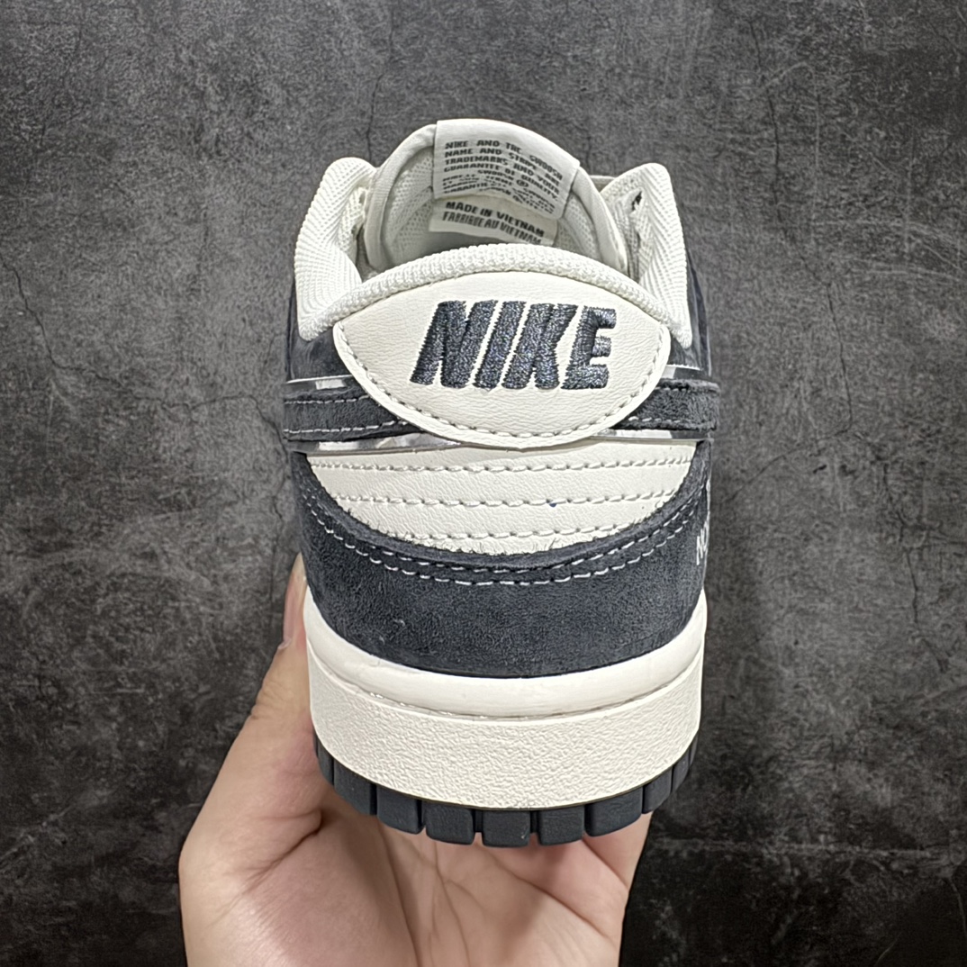 定制版 The North Face x Nike Dunk Low 猪八拼色蓝勾  DQ1098-519