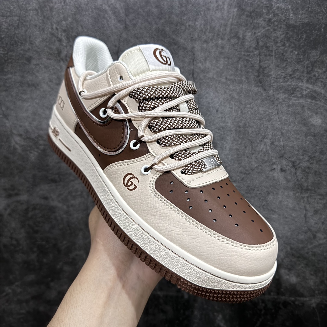 图片[3]-【公司级】Nike Air Force 1 Low 07 x GUCCI 米棕绑带满天星n原楦头原纸板 打造纯正低帮空军版型 专注外贸渠道 全掌内置蜂窝气垫原盒配件 原厂中底钢印、拉帮完美官方货号：SJ1198 400 Size：36 36.5 37.5 38 38.5 39 40 40.5 41 42 42.5 43 44 44.5 45 编码：HXS310320-鞋库