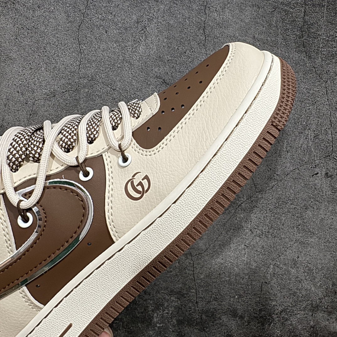 图片[6]-【公司级】Nike Air Force 1 Low 07 x GUCCI 米棕绑带满天星n原楦头原纸板 打造纯正低帮空军版型 专注外贸渠道 全掌内置蜂窝气垫原盒配件 原厂中底钢印、拉帮完美官方货号：SJ1198 400 Size：36 36.5 37.5 38 38.5 39 40 40.5 41 42 42.5 43 44 44.5 45 编码：HXS310320-鞋库