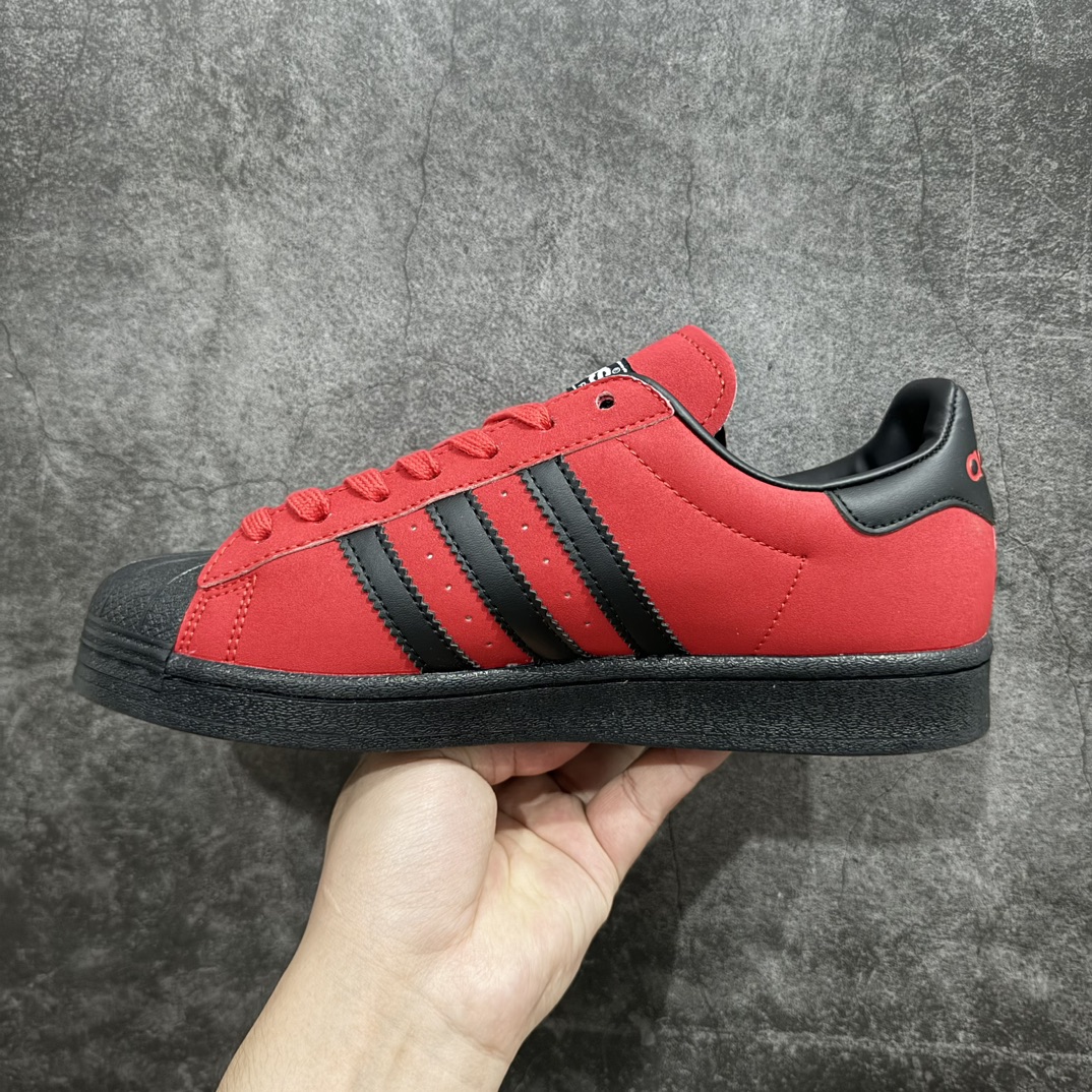 图片[2]-【公司级】阿迪达斯/三叶草Adidas Originals Superstar 82\”Red Black\”经典贝壳头系列低帮百搭休闲运动板鞋“皮革红黑”IG9271n男女鞋真标半码制n升级原楦原纸版开发n采用硬质粒面牛剖革鞋面材质n2020改良全包围鞋垫 正确2020版鞋底模具及扇贝头盖片 尺码：35 36 36⅔ 37⅓ 38 38⅔ 39⅓ 40 40⅔ 41⅓ 42 42⅔ 43⅓ 44 45 编码：XN190210-鞋库