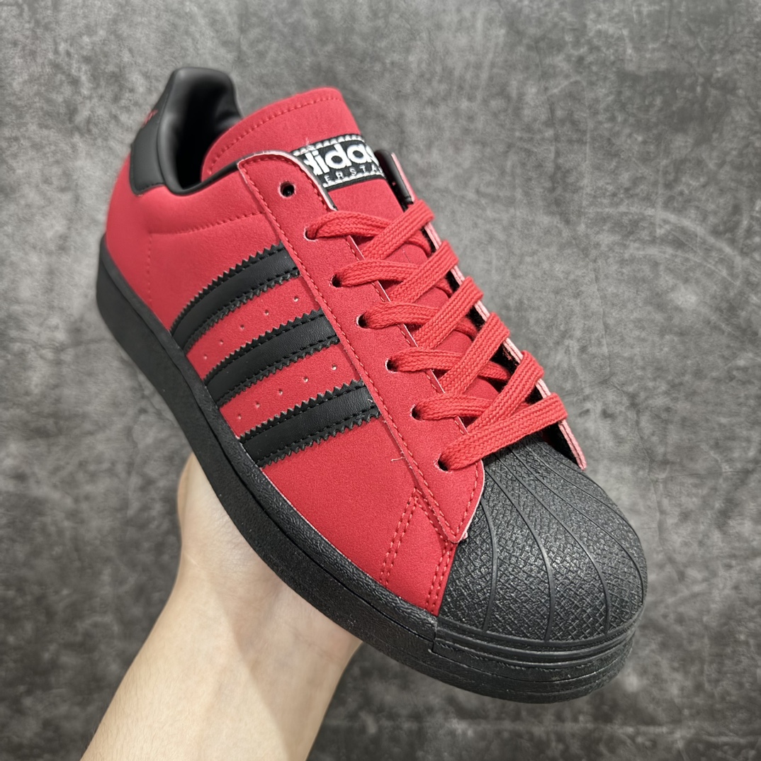 图片[3]-【公司级】阿迪达斯/三叶草Adidas Originals Superstar 82\”Red Black\”经典贝壳头系列低帮百搭休闲运动板鞋“皮革红黑”IG9271n男女鞋真标半码制n升级原楦原纸版开发n采用硬质粒面牛剖革鞋面材质n2020改良全包围鞋垫 正确2020版鞋底模具及扇贝头盖片 尺码：35 36 36⅔ 37⅓ 38 38⅔ 39⅓ 40 40⅔ 41⅓ 42 42⅔ 43⅓ 44 45 编码：XN190210-鞋库