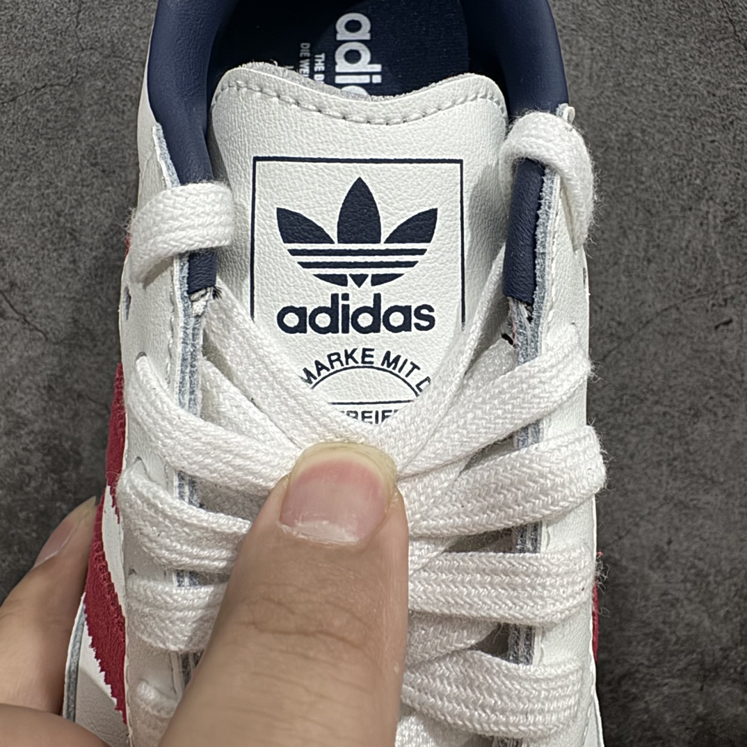 图片[6]-【RS纯原】阿迪达斯/三叶草Adidas Originals Samba OG\”White/Team Red/Night Indigo\”桑巴舞系列绅士德训足球风百搭低帮休闲运动板鞋“白午夜蓝酒红焦糖底” 货号:IH4881n正确版型 原材皮料 细节完美n裁片清洁度超高 无色差 区别市场通货 尺码： 36 36⅔ 37⅓ 38 38⅔ 39⅓ 40 40⅔ 41⅓ 42 42⅔ 43⅓ 44 45 编码：XN230250-鞋库