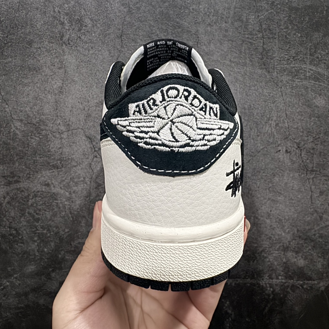 图片[4]-【定制版】Air Jordan 1 Low Stussy联名款 乔1 AJ1倒钩低帮休闲百搭板鞋 SJ2068-129 定制鞋盒 大厂纯原品质出货 超高清洁度 皮料切割干净无任何毛边 细节完美 r 尺码：36 36.5 37.5 38 38.5 39 40 40.5 41 42 42.5 43 44 44.5 45  编码：HXS320340-鞋库